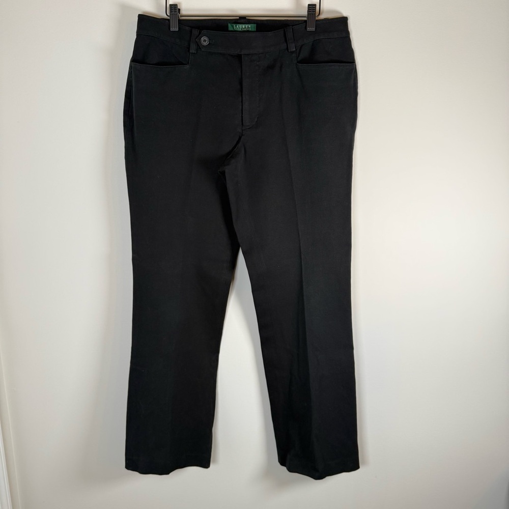 Lauren Ralph Lauren Adelle Career Work Dress‎ Pants Slaks Trousers Black Size 12